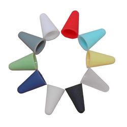 10PCS suojaava kynän kansi silikoninäyttö kosketuskynän holkin kärki, joka on yhteensopiva Apple Pencilin kanssa (satunnainen väri) M