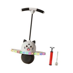 Pogo-pallo kahvalla hyppylauta harjoitteluun Tasapaino Kyky Urheilu Fitness Pink Valkoinen 38cmx80cm