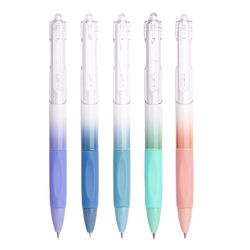 5 kpl esteettinen geelikynä 0,5 mm kirjoituskynä sisäänvedettävä musta mustekynä neutraali kynä puristuskynä ihana kynä kouluun Värikäs tähtisumu