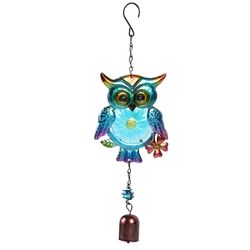 Tuulikello riipus metalli pöllö tuulikellot puutarha ulkona koristeellinen roikkuva riipus riippu riipus riippuvalaisin lahja Tupaantuliaislahja Si...