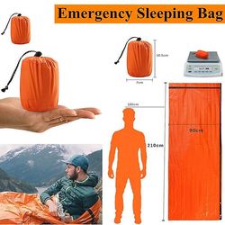 Mergency Sovepose Termisk Vandtæt Genanvendelig Survival Camping Rejsetaske