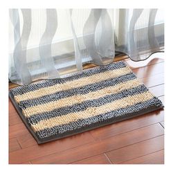 Ruili Chenille Fod Skridsikker måtte grå 40*60cm