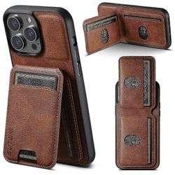 iPhone17 Pro Max -lompakon puhelimen kansi, 2 in 1 irrotettava, yhteensopiva MagSafen kanssa, korttipidikkeellä, PU-nahkainen jalustakorttipaikkako...