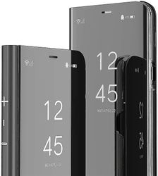 Telefon sag slim klar visning vindue flip ultra slank bogstil dækning for Samsung Galaxy S7 Edge Guld