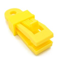 10pcs Udendørs Ultralight Telt Fast klip, gul farve