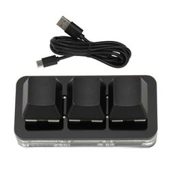 USB 3 Key Mini Keypad RGB LED -taustavalo tukee Hot Swap OSU HID -makro-ohjelmointinäppäimistöä Windowsille OS X: lle Linux Blackille