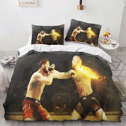 Kerota UFC-pussilakanakappaleet vuodevaatteet, d MMA taistelija painettu aikuisen lapsen mikrokuituliinavaatteet pussilakanoilla Single135x200cm