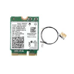 9560NGW WiFi-kortti + antenni 1730Mbps langaton AC 9560 kaksikaistainen 2.4G + 5G BT 5.0 802.11Ac M.2 CNVI 9560