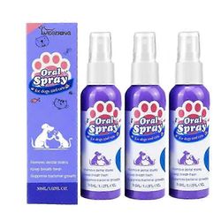 3x 30 ml lemmikkieläinten suusuihke hampaiden puhdistus koirille ja kissoille pahanhajuinen hengitys hammaskiven plakin poistoplakin poisto