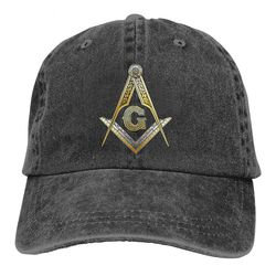 Bricks Masons Master mason firkantet kompas g frimurerisk symbol justerbar baseball cap Khaki One