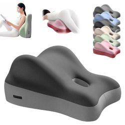 Ergonominen, moniasentoinen kiilatyyny, paksuuntuva muistivaahtomuovityyny sängyn lukemiseen ja rentouttavaan selkäkipujen lievitykseen Harmaa