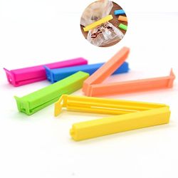 10pcs Opbevaring Food Snack Seal Seal Bag Clips Sealer Clamp Plast Tools Food Bag Farverige Køkken Gadgets