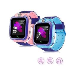 4G SIM -kortilla Smart Watch lapselle 4G Smartwatch WIFI Tracker Äänichat Videopuhelumonitori Pojat Lasten älykello vaaleanpunainen