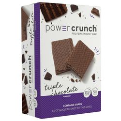 Power Crunch -proteiinienergiapatukat, kolminkertainen suklaa, 5 kpl