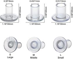 (6 par) Højhælebeskyttere, 3 størrelser Sko hæl sparere til bryllupper & udendørs