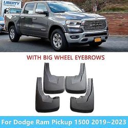 Dodge Ram -pickupille 1500 dt 2019 ~ 2023 2020 2021 automaattinen pyörä lokasuoja edessä lokasuoja takana roiskesuoja läppä roiske auton lisävarust...