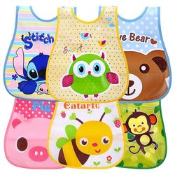 Baby Bib aftagelig vandtæt spyt til at spise frokost Stitch