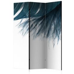 Artgeist Sermi - Dark Blue Feather [Room Dividers] 135x172