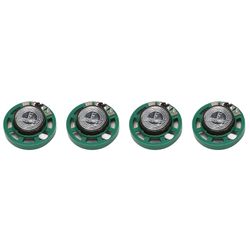 0,25 W 32 ohm plast 4 magnetisk høyttaler med 27 mm diameter grønn + sølv Grønne sølv