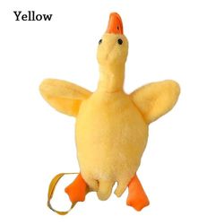 Stuffed Duck Girl Cartoon Doll Summer Cute Shoulder Bag plysj Toy Cross-body Bag Lady plysj Yellow Duck håndvesker gul