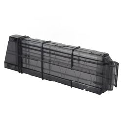 12 Dart Ultra Magazine Yhteensopiva Suurikapasiteettinen Läpinäkyvä Nerf-lisävaruste Kestävä materiaali Helppo ladata Musta viimeistely Kevyt muoto...