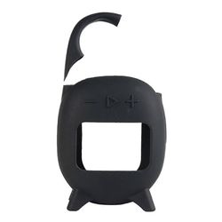 Silikonikotelon kansi Clip 5 Bluetooth-yhteensopivalle kaiuttimelle, täyskansi, pölytiivis paksuuntunut suoja Musta