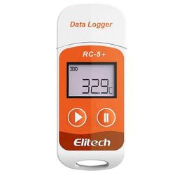 Elitech RC-5+ PDF USB lämpötiladataloggeri Uudelleenkäytettävä tallennin 32000 pistettä yhteensopiva Jäähdytys