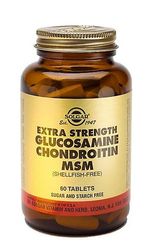 Solgar lisävoimaa Glukosamiini kondroitiinia MSM tabletteja, 60