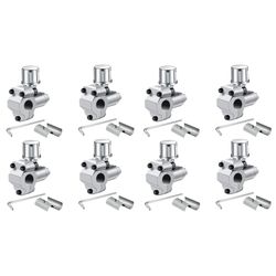 8-pakke Bpv-31 Piercing Valve Line Tap Valve Kits Justerbar For klimaanlegg Hvac 1/4 tommer, 5/16