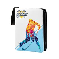 Keräilykortit Collector Hockey Card Binder Organizer 3 Rings Korttikotelo sininen