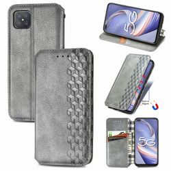 Kompatibel med Oppo A92s / Reno 4z 5g Flip Case Etui Vintage Wallet Flip Cover med magnetisk lukning Coque - Blå grå