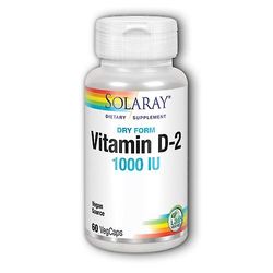 Solaray Dry D, 1,000 IU, 60 korkkia (1 kpl pakkaus)