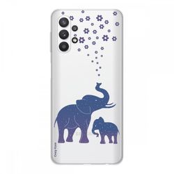 Crazy Kase Cover Til Samsung Galaxy A32 5g Soft Silicone 1 Mm, Elephant Blue