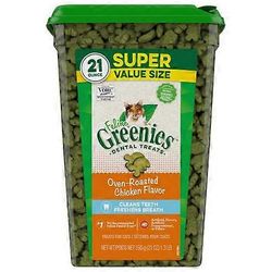 Greenies Feline Natural Dental Treats Uunissa paahdettu kanan maku, 21 oz
