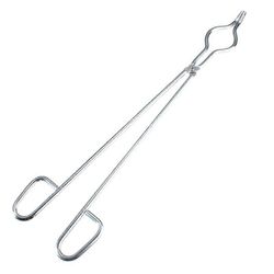 45 cm ruostumattomasta teräksestä valmistettu upokkaan pihtipuristin grafiittisulatusuuniin, pihtien pidike Hopea