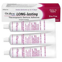 Super Grip Denture-Adhesive Cream Lämpöaktivoidut koostumukset turvalliseen pitoon miehille naisille 3pcs