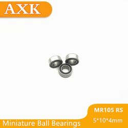 Salg Begrænset Mr105rs Med Abec-3 (10stk) 5x10x4 Mm Miniature Mr105-2rs Kuglelejer Sort forseglet Mr105 2rs Kvalitet