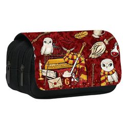 Eocici Harry Potter dobbeltlag blyant tilfelle penn tilfelle skrivesaker bag barn gave A