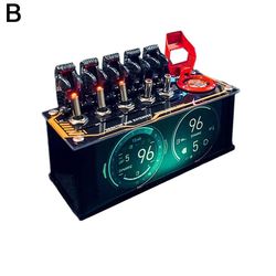 USB-kytkin USB-keskitin Sisäänrakennettu RGB-valo tukee Bluetoothia retro-koristeluun Musta
