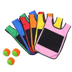 Uusi ulkourheilupelirekvisiitta Sticky Ball Vest Throwing Toy Throwing Target Game palloliivillä lasten urheiluleluille vihreä For adult