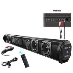 Langaton Bluetooth-soundbar-kaiutinjärjestelmä Super Power -kaiutin Langallinen langaton surround-stereo kotiteatteri-TV-projektorin äänikomponenti...