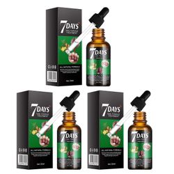 7 päivän kynsien hoito, inkiväärikynsien kasvuöljy, monikäyttöinen kynsien korjaus, kynsien vahvistajaöljyseerumi 3pcs