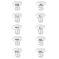 Laippaosat 13/15/17/19/21 mm 10 kpl, yhteensopiva Momcozy S12 Pro/S9 Pro/S12/S9 -rintapumpun kupin kanssa