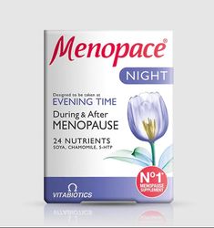 Vitabiotics Vitabiootit, Menopace Night, 30 Tablettia