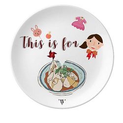 Mad Oksekød Nudler Taiwan Travel Datter Dessert Plate Dekorative Porcelæn 8 Tommer Dinner Home