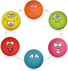 Latex Hund knirkende Legetøj Gummi Soft Toys Chewing Fetch Play Balls 6pcs