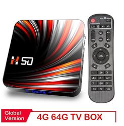 Tv Box Android 10 4gb 64gb 4k H.265 Media Player 3d Video 2.4g 7ghz Wifi Bluetooth Smart Tv Box Set Top Box AU PLUG