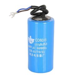 CD60-moottorin käynnistyskondensaattori 450V korkean suorituskyvyn CD60-juoksukondensaattorit ilmastointilaite sähkömoottorin kondensaattorit 150uf
