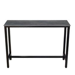 120cm pitkä keittiön baaripöytä suorakaiteen muotoinen sohvapöytä metallinen marmorikonsolipöytä Pesemätön Musta