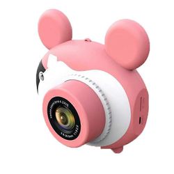 Lasten minidigitaalikamera 2,3 tuuman näytön teräväpiirtovalokuva ja -video lasten kameralelu syntymäpäivälahja vaaleanpunainen